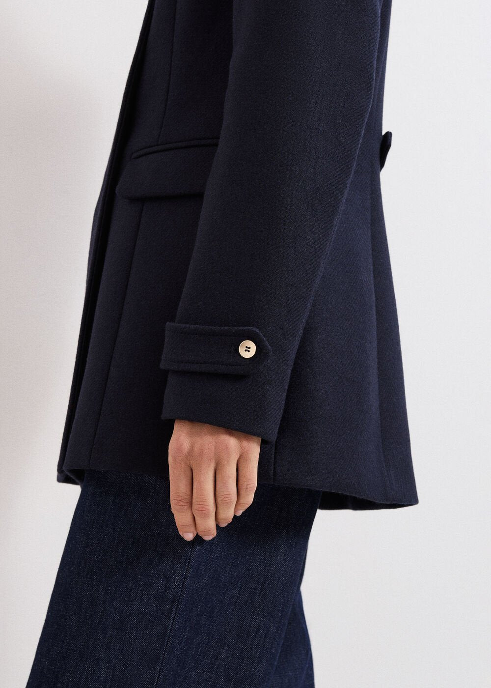 Aurelie Wool Peacoat Navy