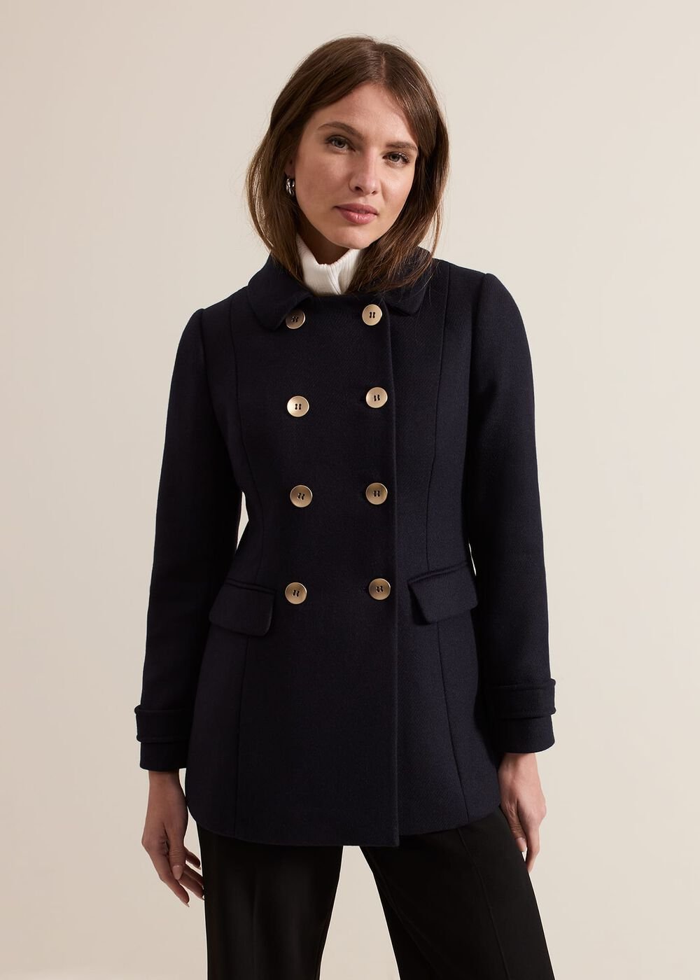 Petite Aurelie Peacoat Navy