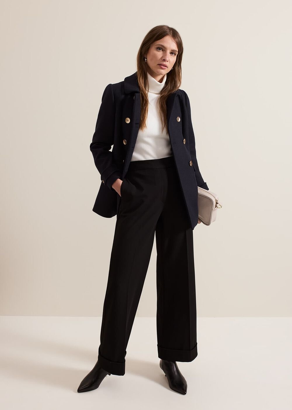 Petite Aurelie Peacoat Navy