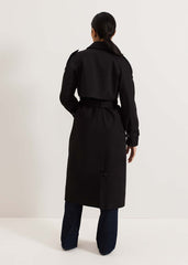 Avalie Petite Neutral Trench Coat Black